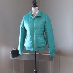 NWOT Oakley Aqua Blue Puffer Parka Jacket Size M
